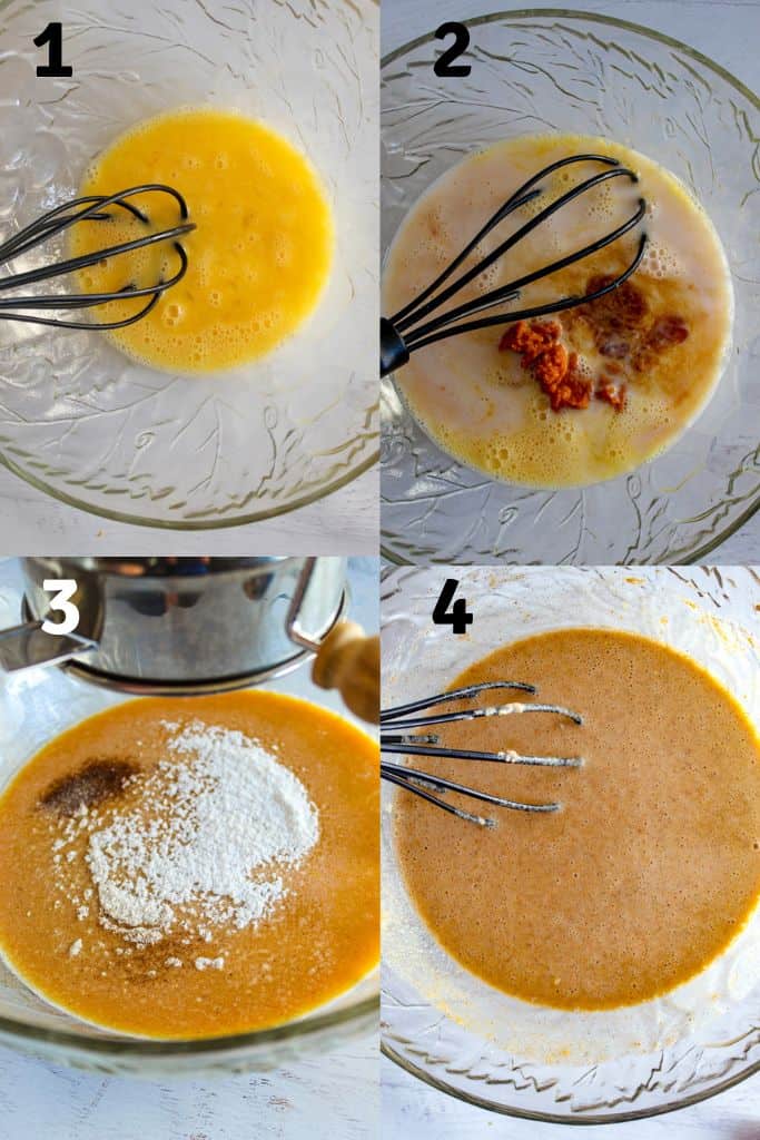 steps to preparing waffles.