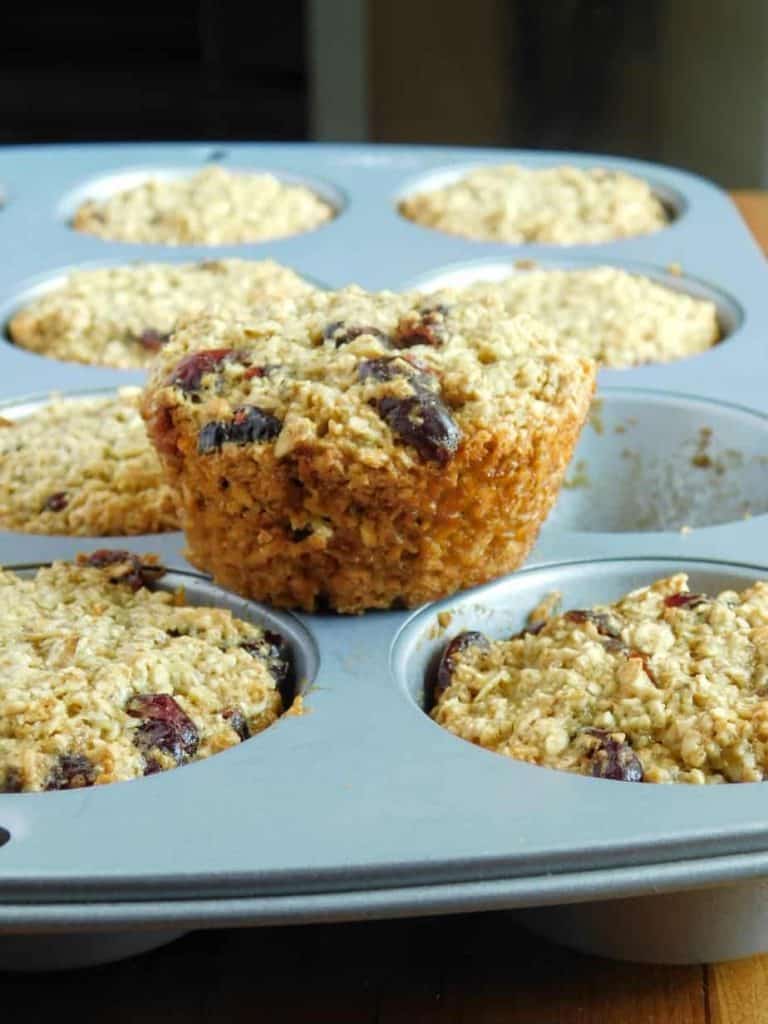 gluten free dairy free cranberry orange muffins baked