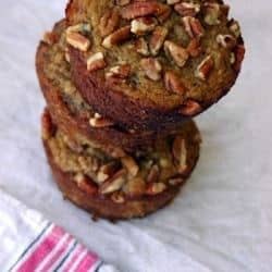 chunky monkey muffins with coconut flour