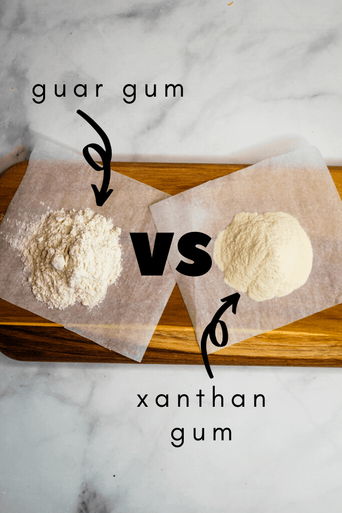 Guar gum versus xanthan gum