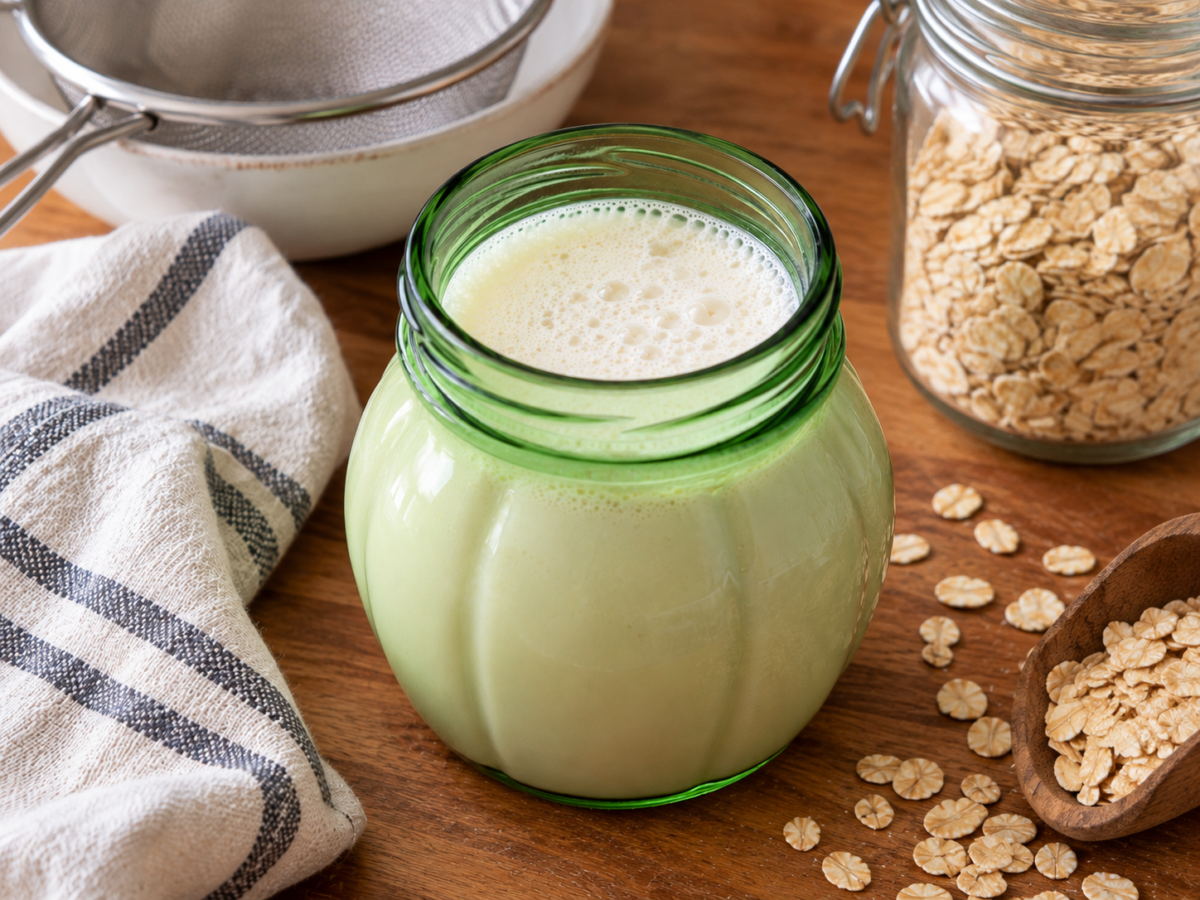 how to make your own non-dairy milk Making oat milk
