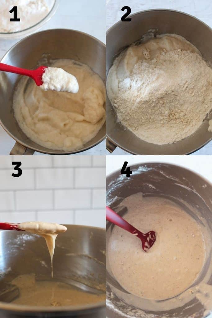 steps to preparing bread dough