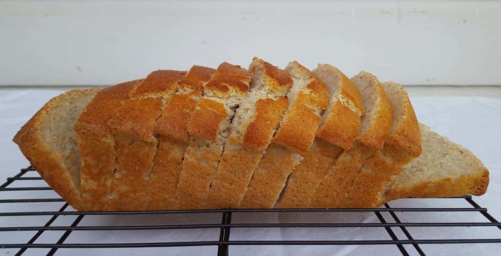 Sliced Gluten Free White bread without Xanthan Gum