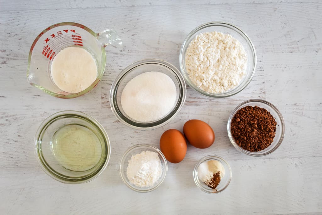 overhead shot of ingredients