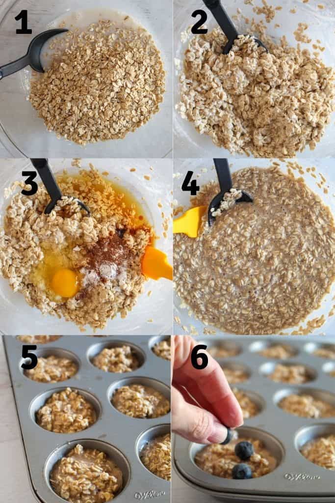 steps to preparing muffins