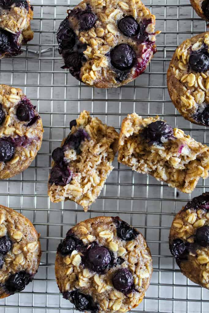 Easy Gluten Free Blueberry Oatmeal Muffins [Dairy Free] - Zest for Baking