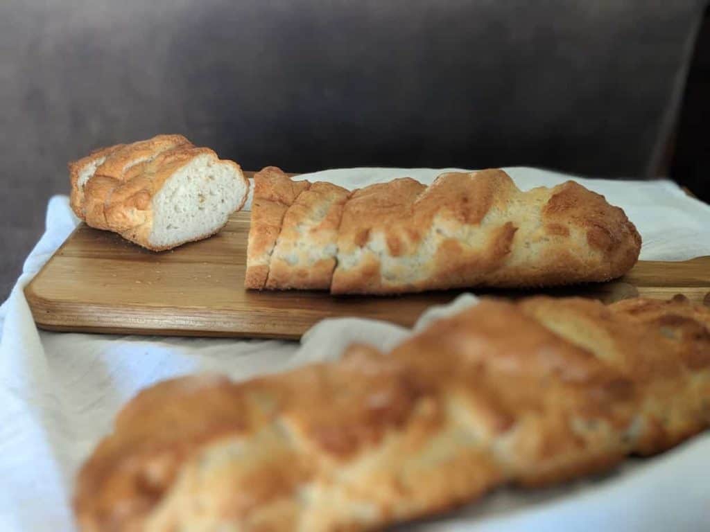 gluten-free french bread sliced loaves