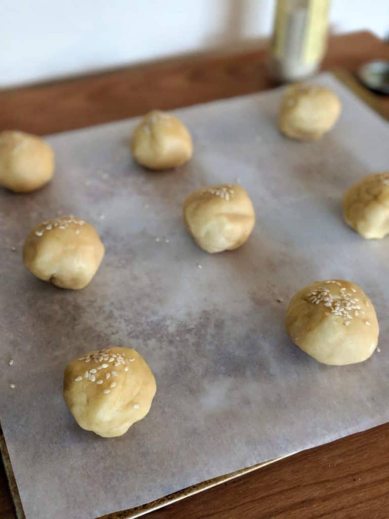 bite size gluten free rolls dough balls