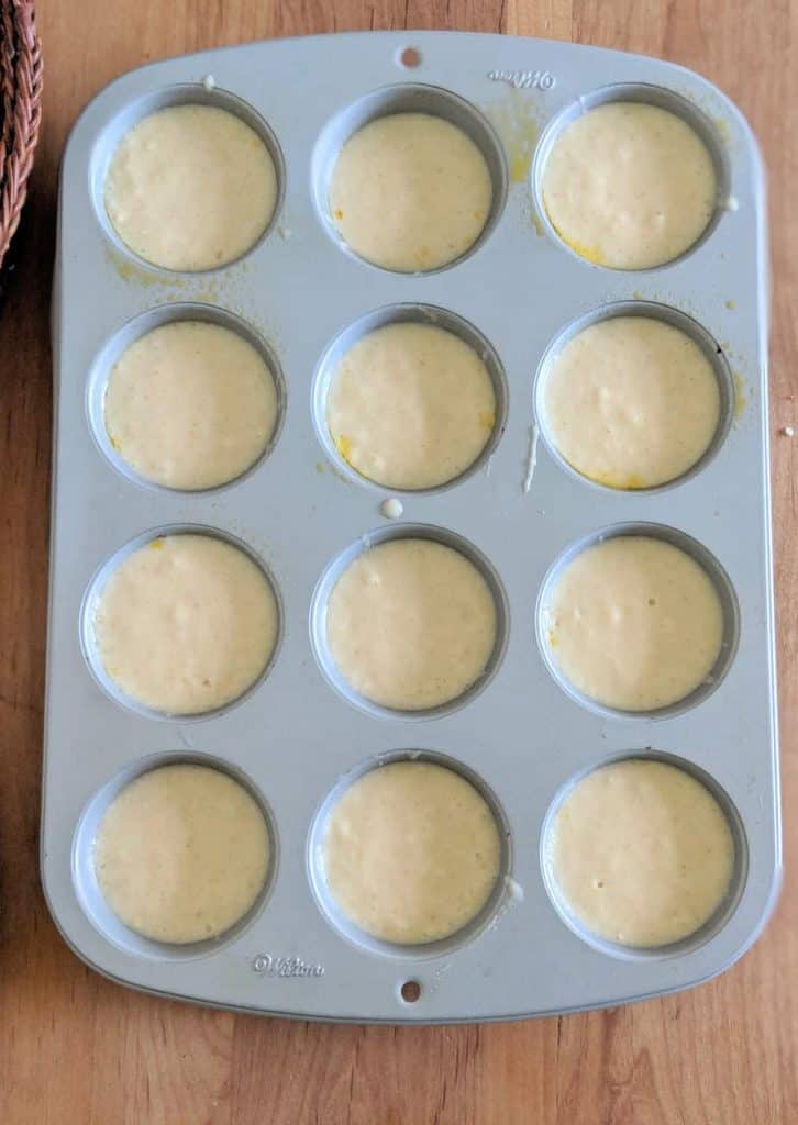 gluten free honey muffins batter