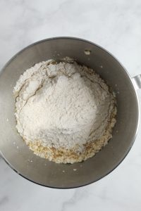 gluten free hawaiian bread flours in a mixing bowl