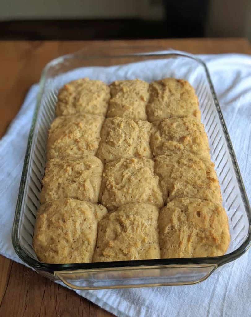 gluten free sourdough bread rolls baked