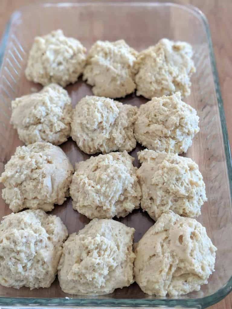 gluten free sourdough bread rolls dough