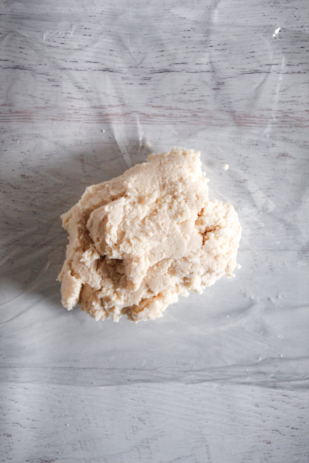 dough formed on a counter