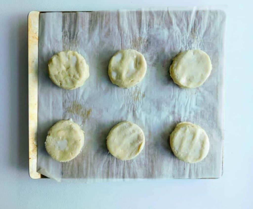 gluten free bisquick biscuits before baking