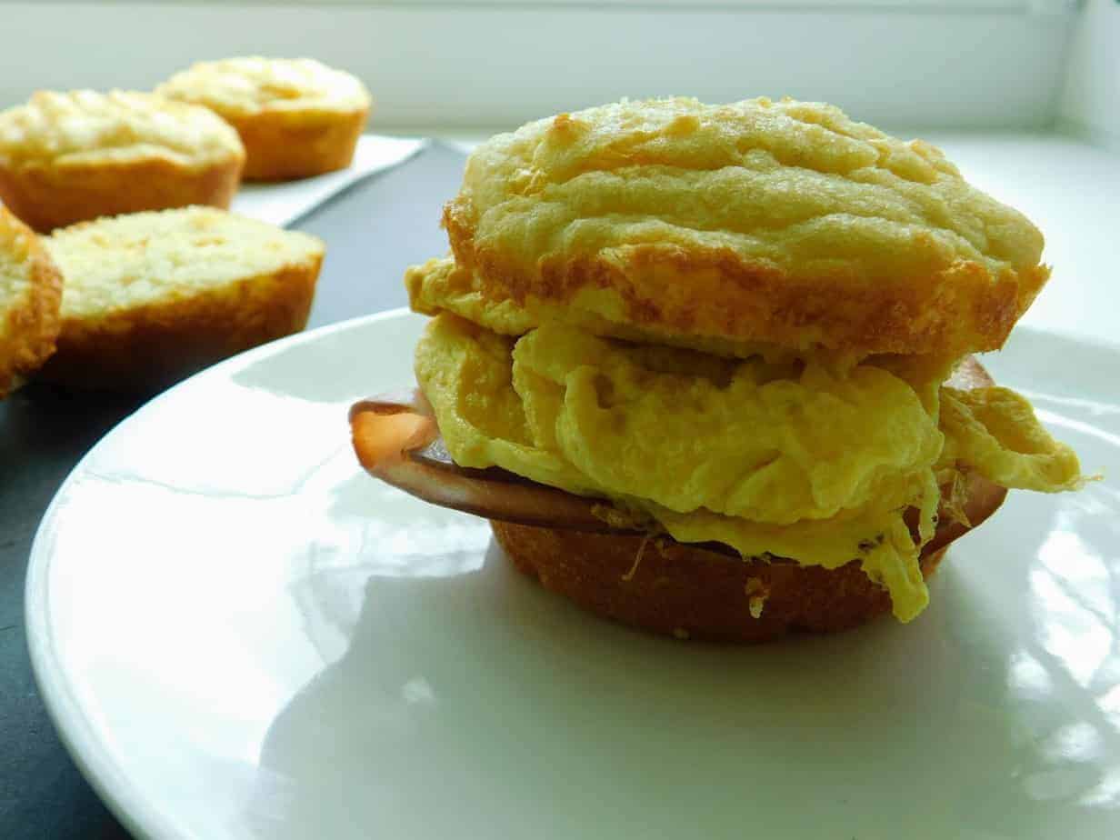 Bacon, egg, and cheddar sandwich