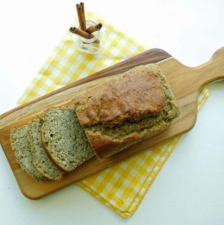 gluten free cinnamon quick bread sliced