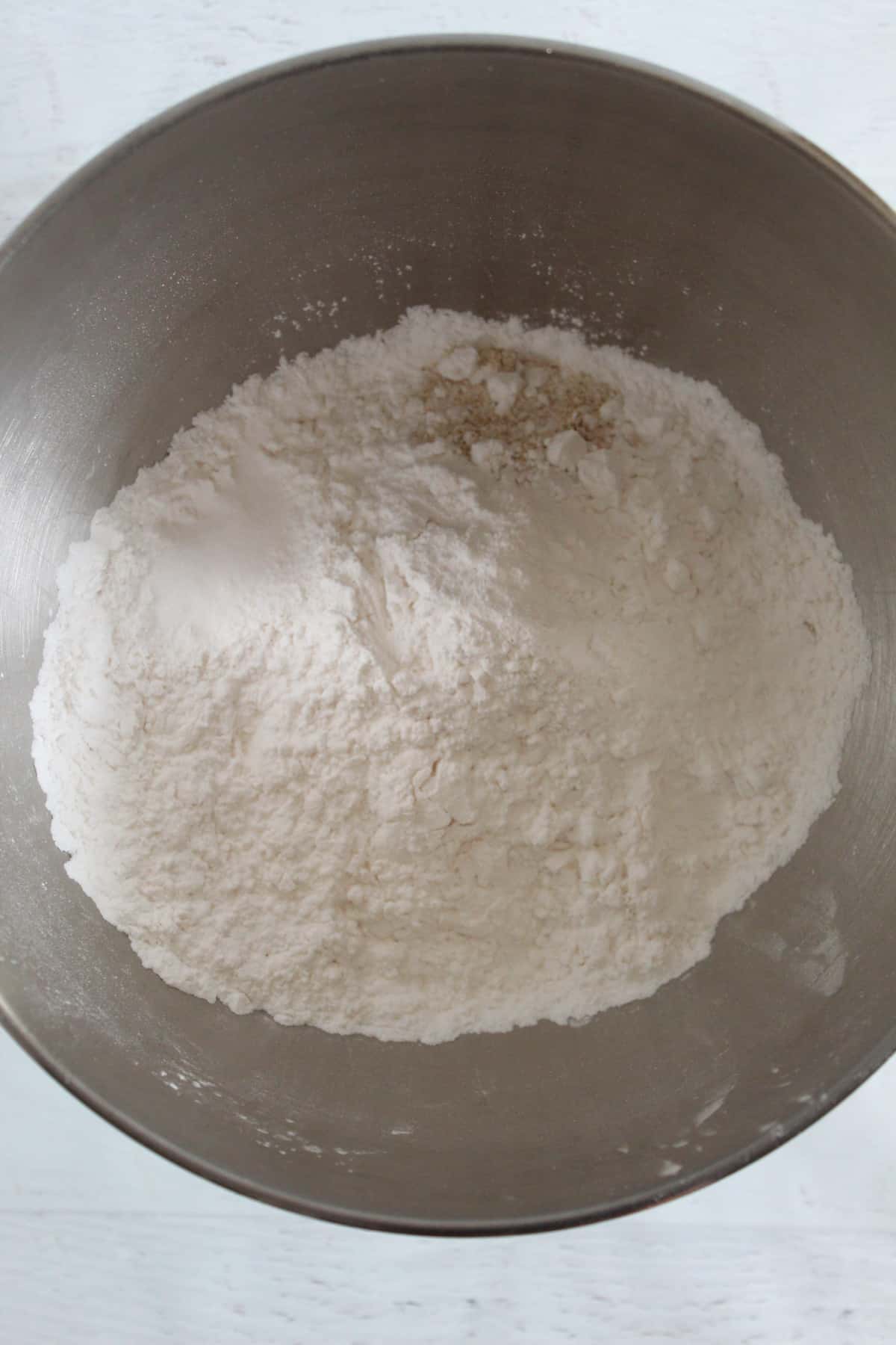 mixing flour ingredients