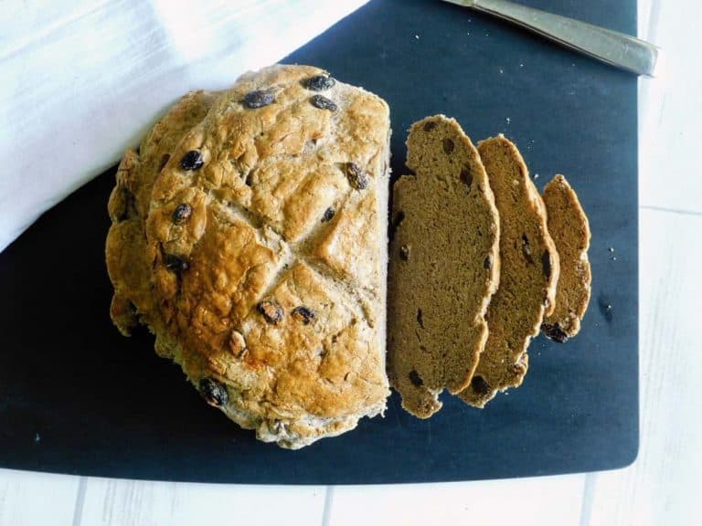 gluten free cinnamon raisin artisan bread sliced
