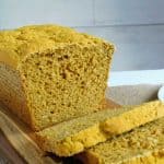 gluten free pumpkin yeast bread loaf
