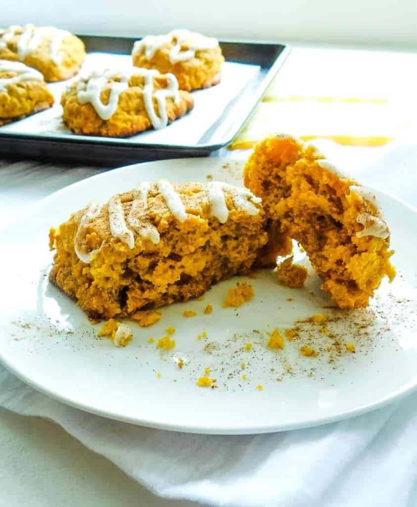 gluten free pumpkin scones inside