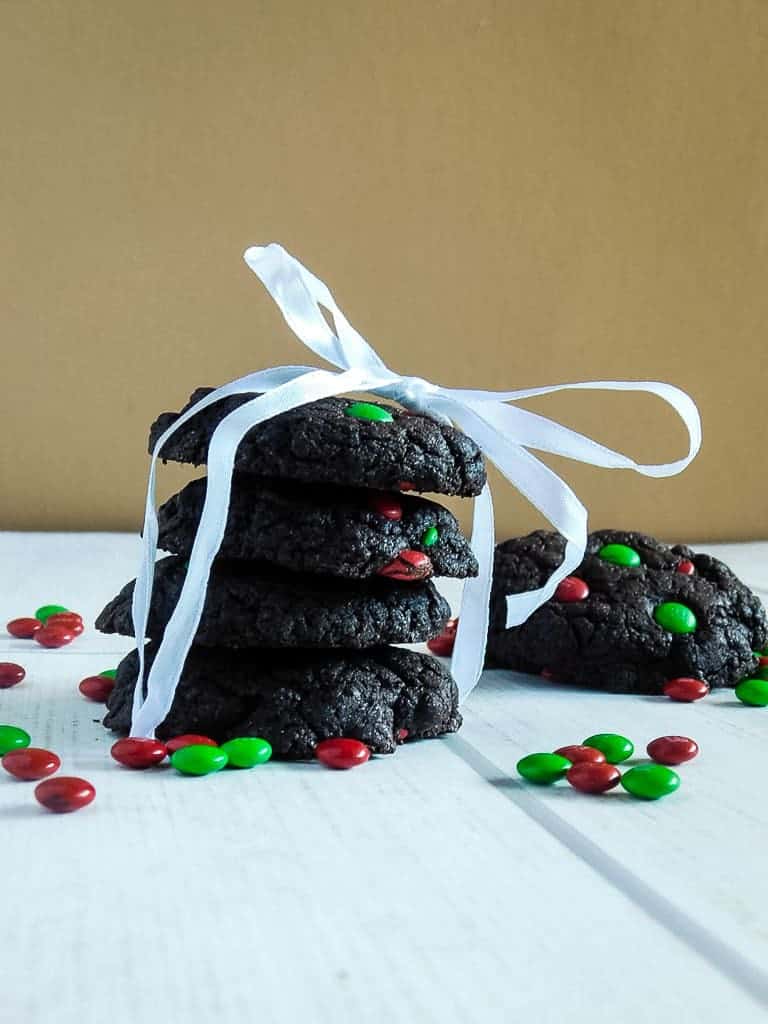 gluten free dairy free christmas cookies on a white plate