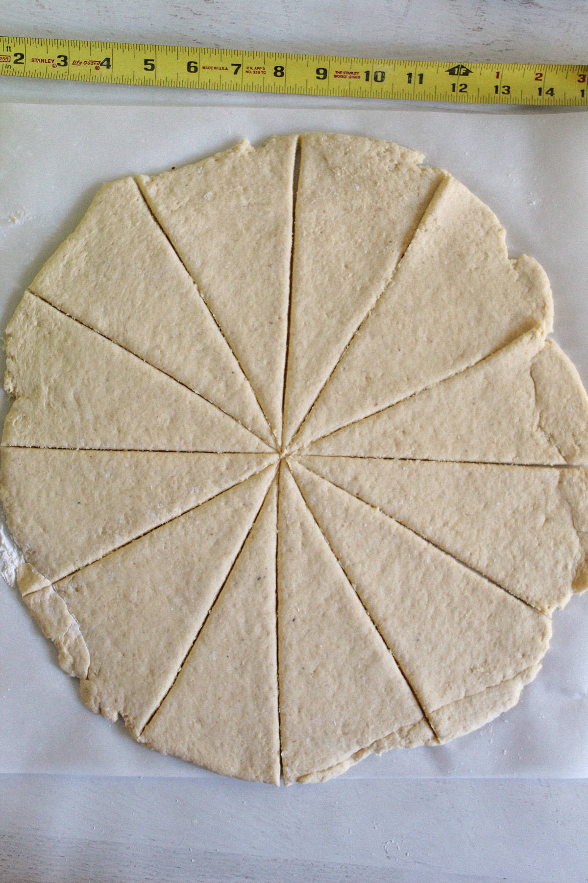 crescent roll dough cut out