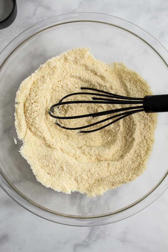 Almond Flour Biscuits almond flour in a bowl