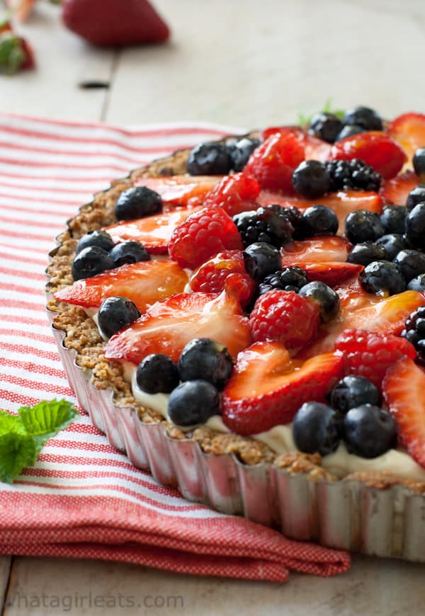 red white blue tart