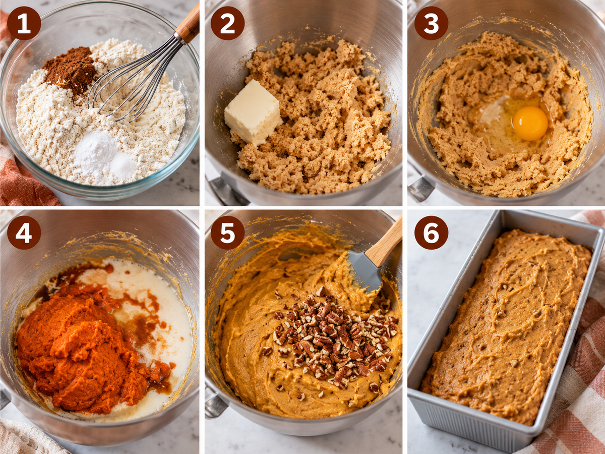 gluten-free pumpkin bread process
