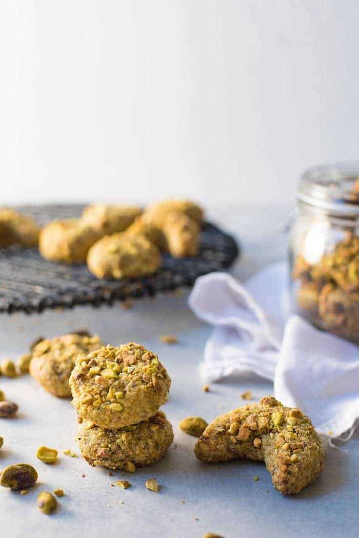 gluten free dairy free christmas cookies on a white plate