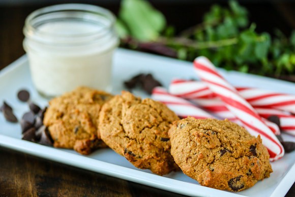 gluten free dairy free christmas cookies on a white plate