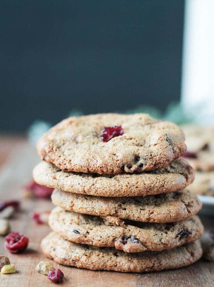 gluten free dairy free christmas cookies on a white plate