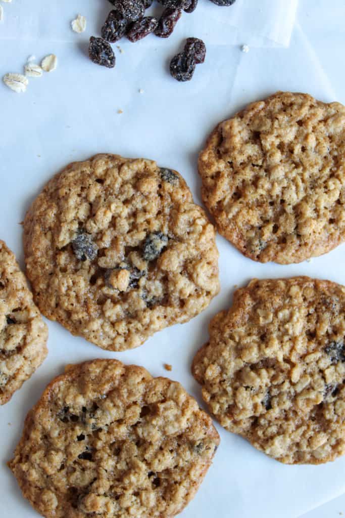 overhead shot of cookies