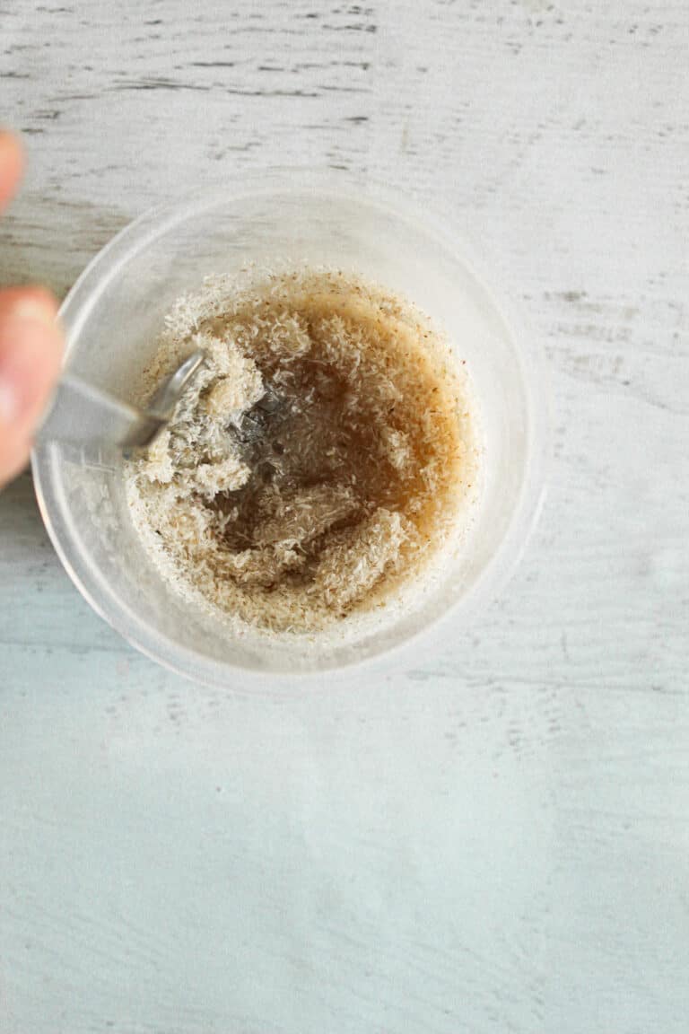 mixing psyllium husk gel