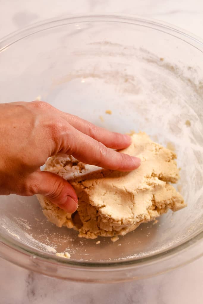 cassava flour tortillas kneading