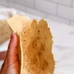 cassava flour tortillas bendable