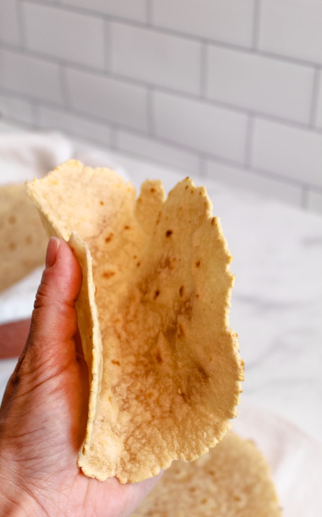 cassava flour tortillas bendable