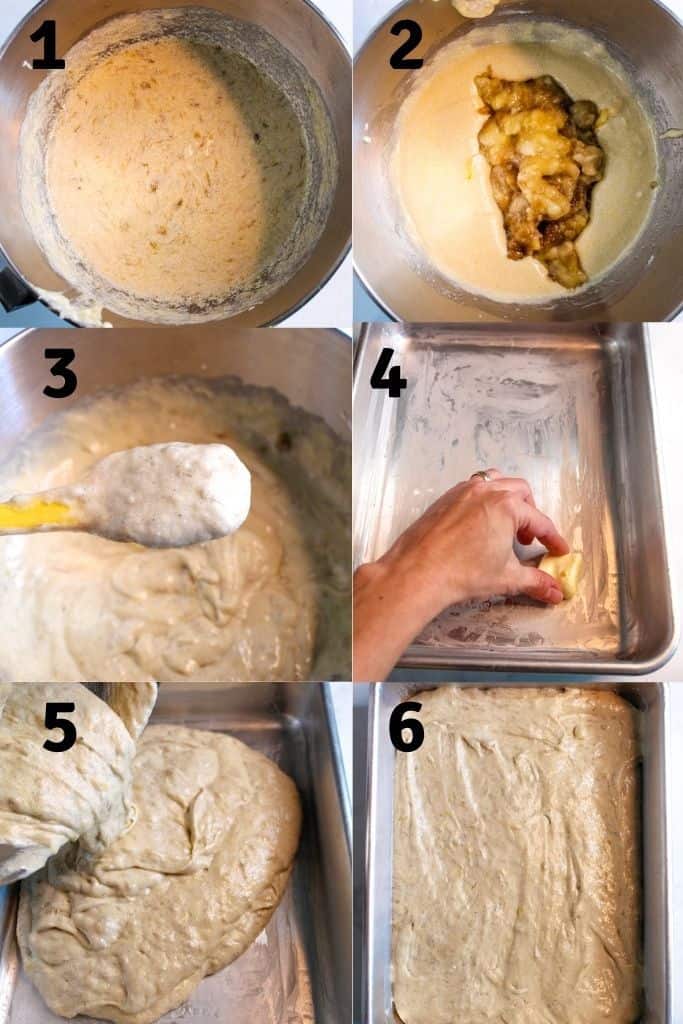 steps to preparing cake