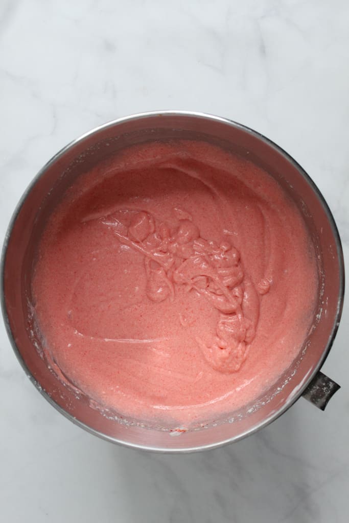 gluten-free strawberry cake batter
