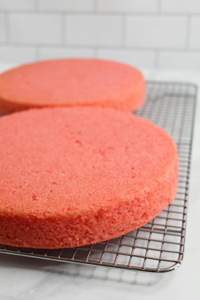 gluten-free strawberry cake baked