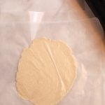 rolled cassava flour tortilla