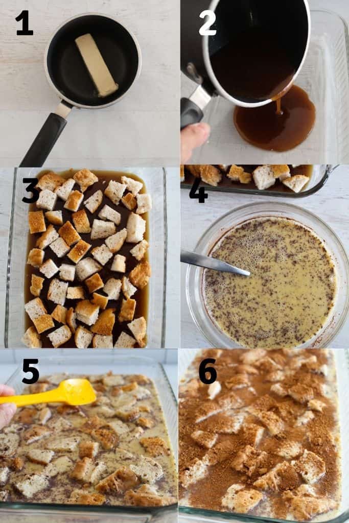 steps to preparing french toast casserole