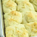 gluten free potato rolls up close after baking
