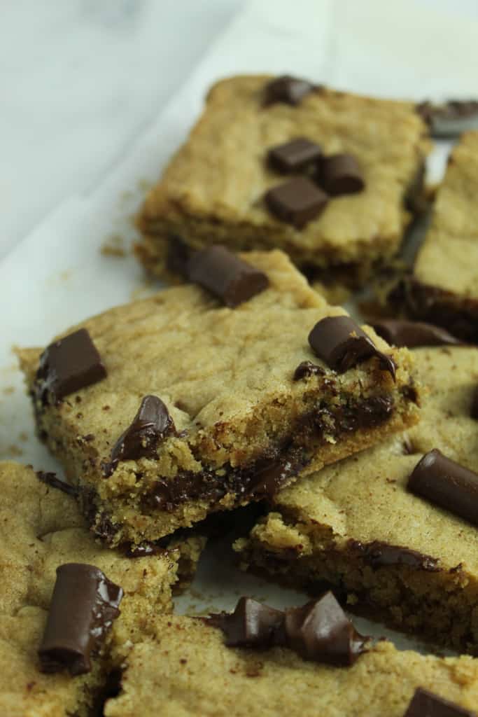 Gluten Free Blondies {Dairy Free} - Zest for Baking