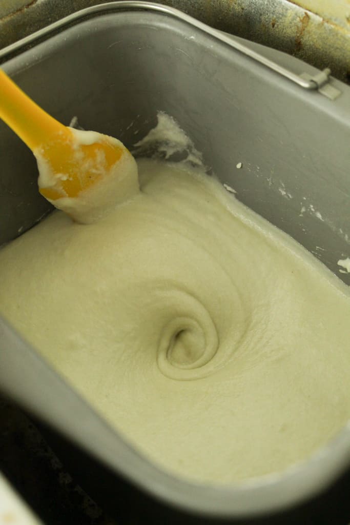 texture of dough in the bead machine