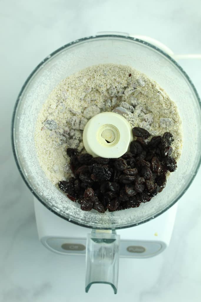 raisins in a food processor