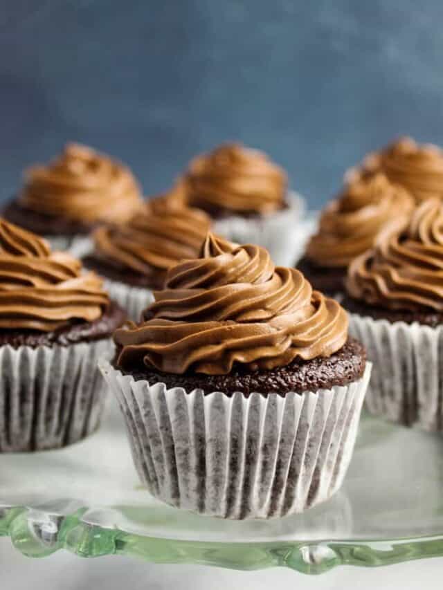cupcakes with dairy-free chocolate frosting