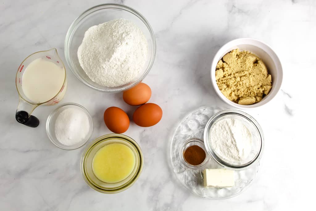 overhead shot of ingredients