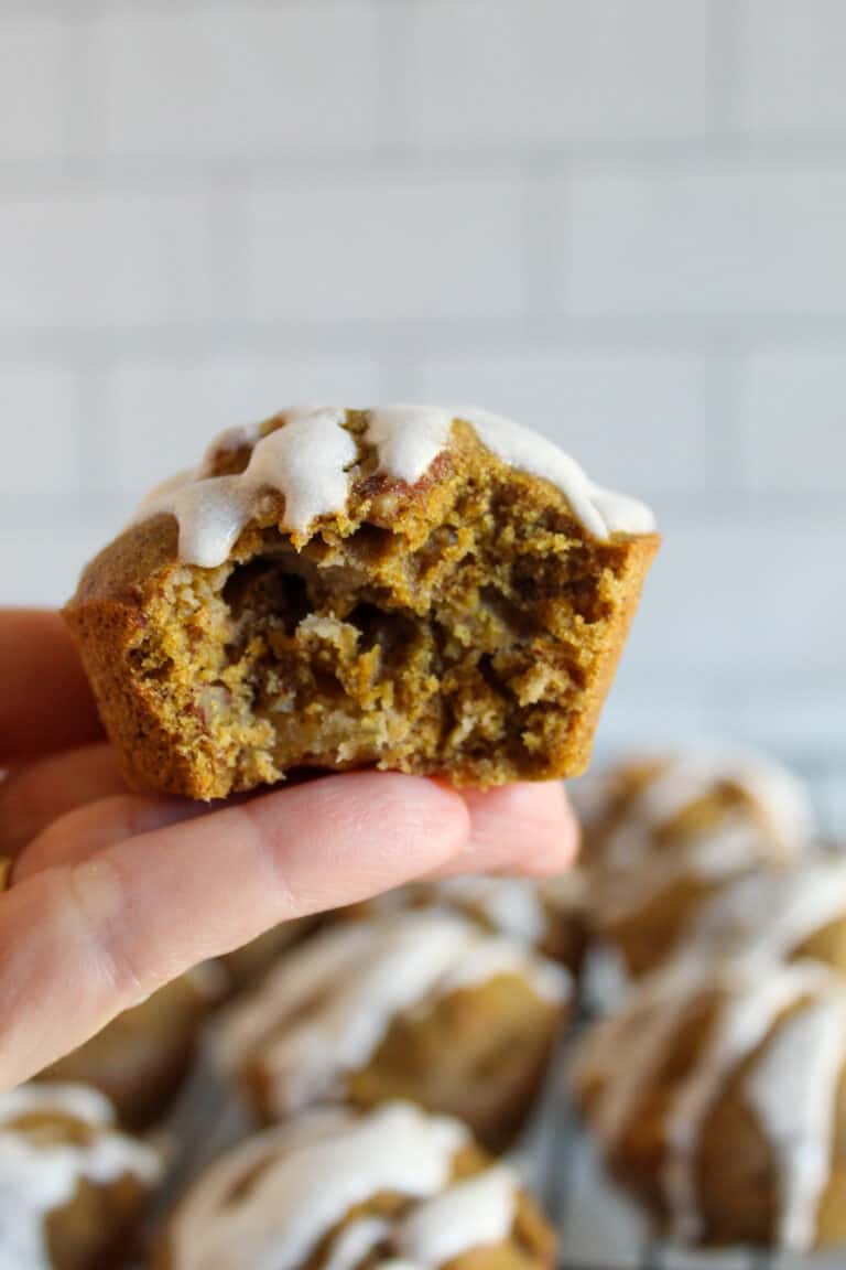 hand holding a muffin