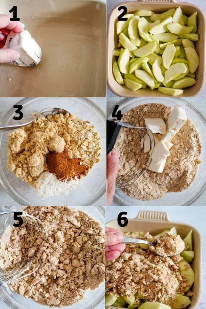 steps to preparing apple crisp